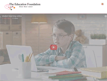 Tablet Screenshot of educationfdn.org